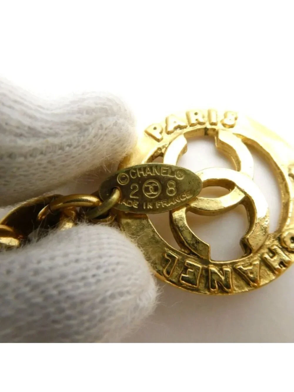 Chanel Chain Belt CC Logo Medal